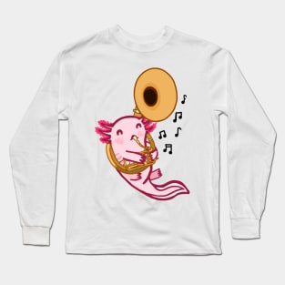 Sousaphone Axolotl Long Sleeve T-Shirt